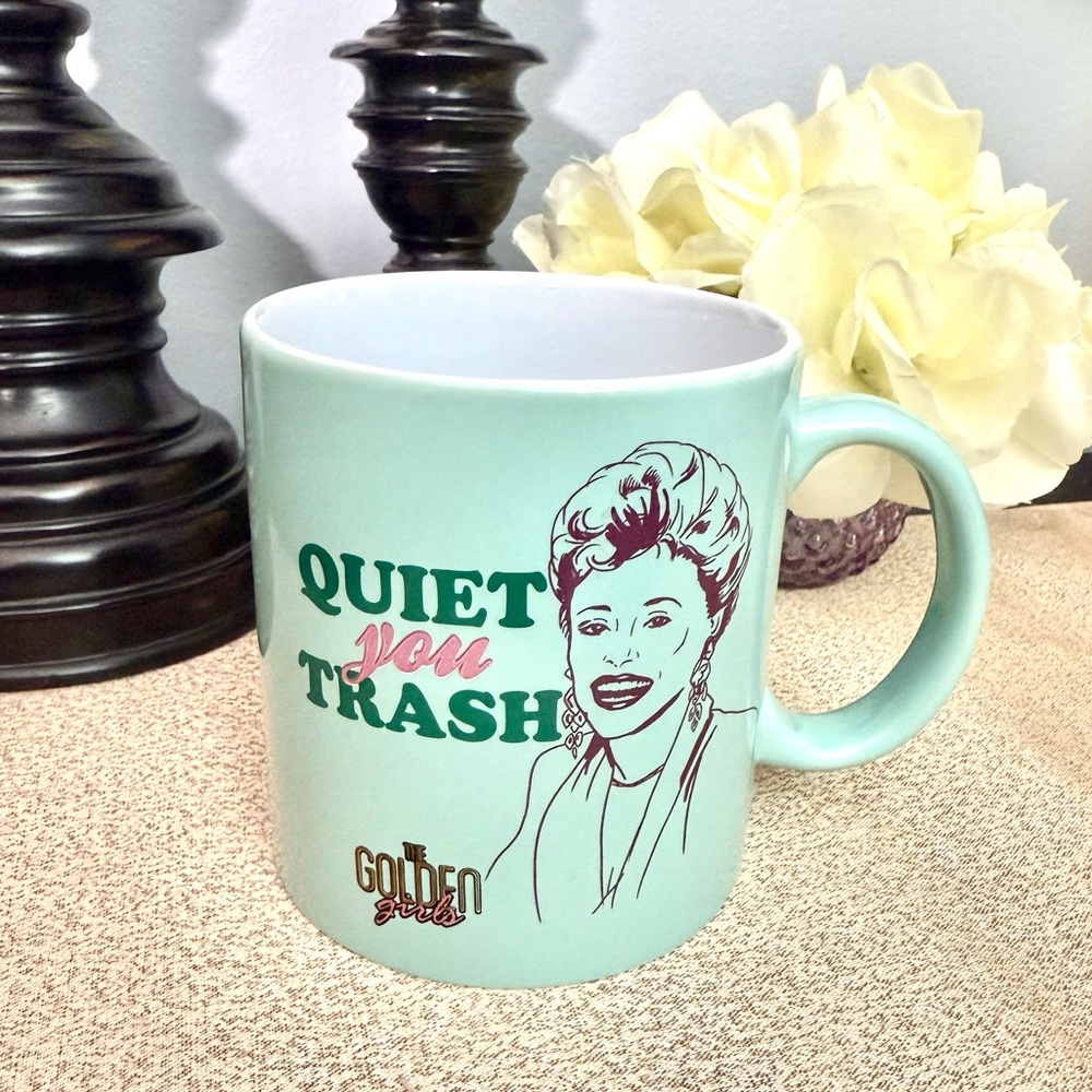 NWT The Golden Girls QUIET YOU TRASH Blanche Ceramic Mug